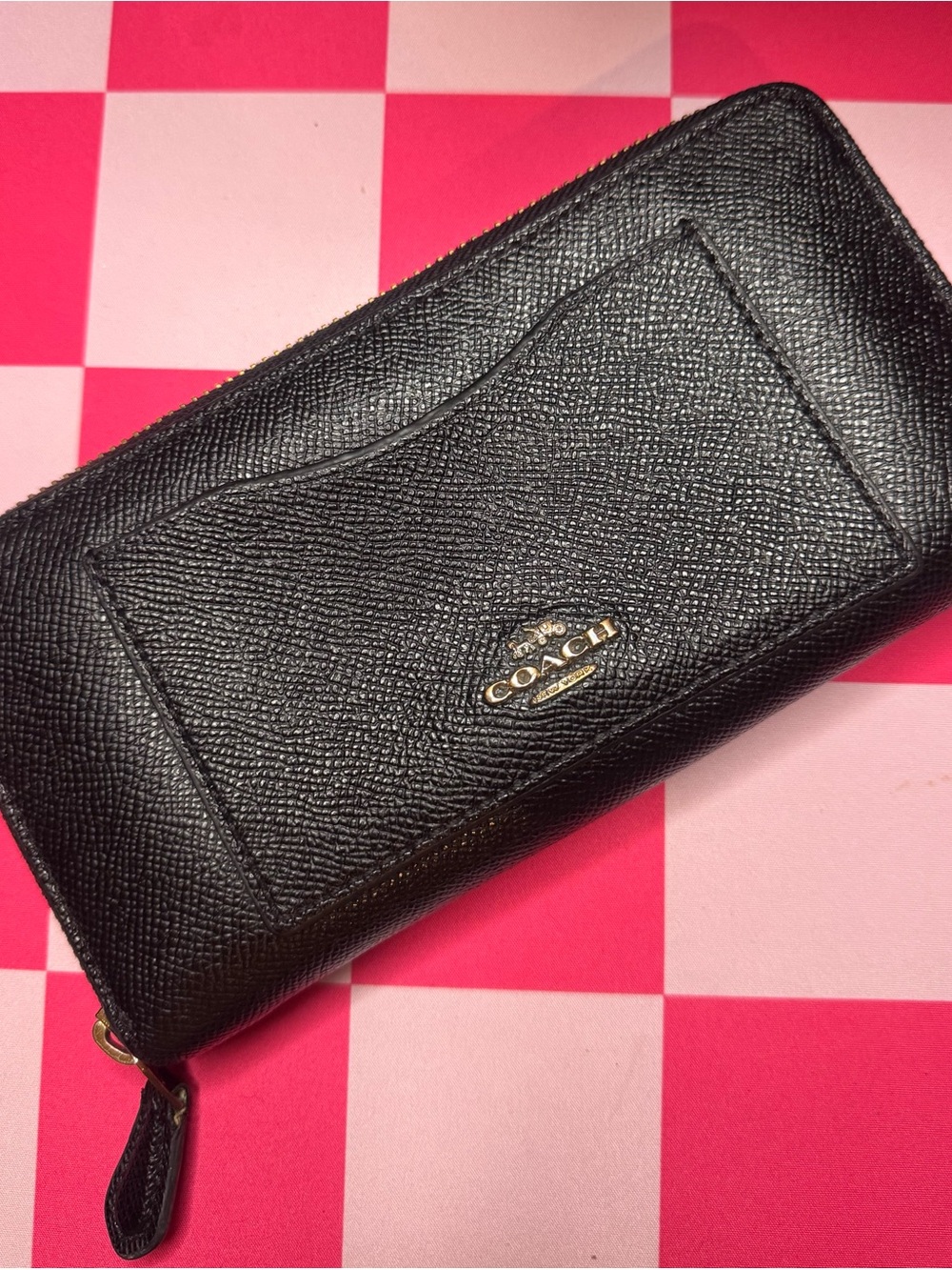 Coach Crossgrain Leather Accordion Zip (Wallet Only)